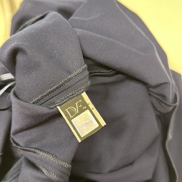 Diane Von Furstenberg DVF Meg Mini Dress Knit Fit And Flare Navy Blue Size 6 - Picture 8 of 10